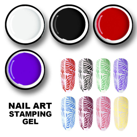 Beautilux 1pc Nail Art Stamping Gel UV LED Nails Printing Transfer Gel Soak Off Gels Nail Polish Lacquer For Nail Design 6g ► Photo 1/6