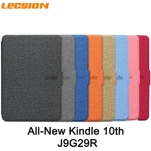Kindle Case For All-New Kindle 10th J9G29R 6 Inch 2022 Released Magnetic Smart Fabric Cover Leather Screen Protector Case ► Photo 1/6