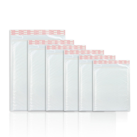 50 Pieces Of Different Specifications White Bag Foam Envelope Foam Foil Office Packaging Envelope Moistureproof Vibration Bag ► Photo 1/6