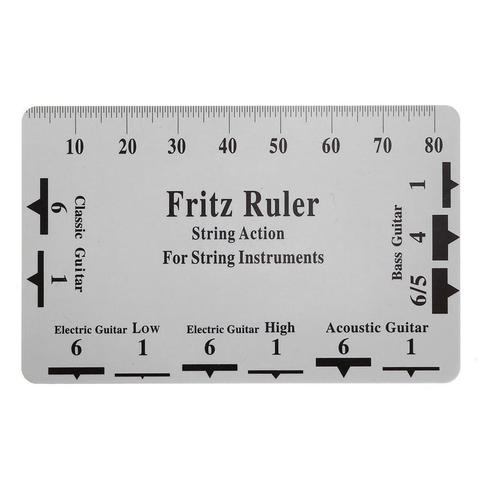 Fritz Ruler Guitar String Action Gauge Ruler String Pitch Ruler Card Luthier Tool for String Instruments ► Photo 1/6