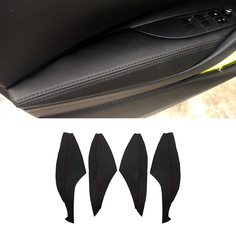 For Toyota Corolla 2022 Microfiber Leather 4pcs Car Door Armrest Panel Cover Protection Trim ► Photo 1/6