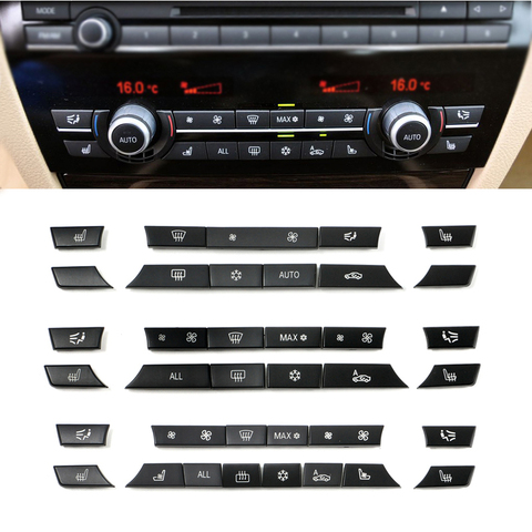 Console Dash Air Conditioner Buttons Key Caps Replacement For BMW 5 7 Series F10 F18 F01 F02 520 523 525 530 730 740 ► Photo 1/6