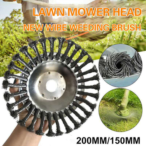 New 6/8 Inches Steel Wire Trimmer Head Lawnmover Grasss Brushcutter Gearhead Parts Rusting Dust Removal Plate for Garden Tool ► Photo 1/6