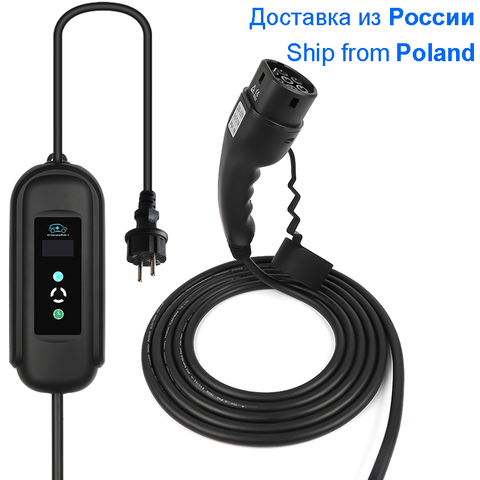 Charge Timer EV Charger Cable Type 1 J1772 Type 2 IEC62196 Timer Function Mobile EVSE Electric Vehicle Car Goods Factory ► Photo 1/6