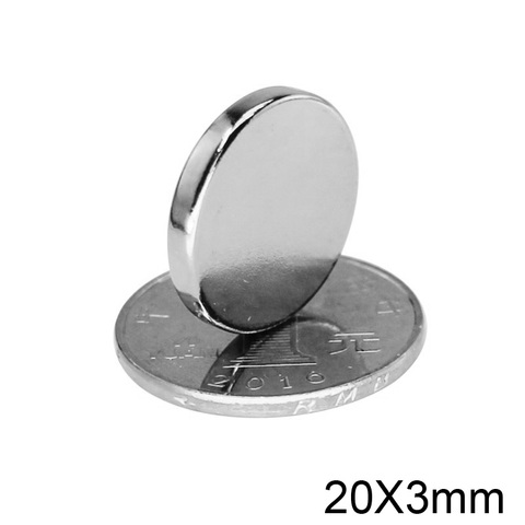 5/10/20/30/50pcs 20x3 Sheet Neodymium Magnet 20mm x 3mm Round Powerful NdFeB Magnets 20x3mm Rare Earth Magnetic magnet Disc 20*3 ► Photo 1/6