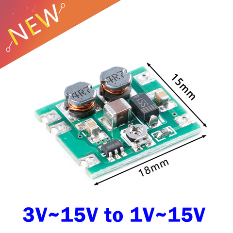 DC-DC buck-boost Converter module 3V~15V to 1V~15V 5V 6V 9V 12V 700ma/5W Step Down/UP Adjustable Power Voltage Regulator Board ► Photo 1/5