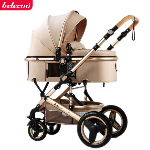 Belecoo stroller 2 in 1 high landscape two way stroller Russian free shipping ► Photo 1/5