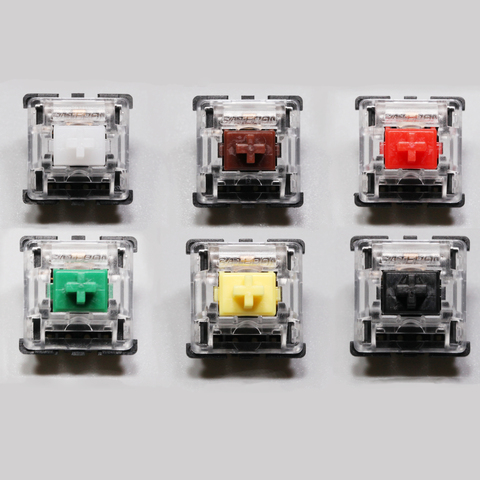 gateron switch 3pin 5pin rgb blue red black brown green clear yellow for custom mechnical keyboard xd64 xd60 eepw84 gh60 ► Photo 1/1