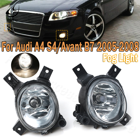 PMFC LED Front Fog Light Car-styling Front Halogen Fog Lamp  For Audi A4 S4 / Avant B7 2005 2006 2007 2008 8E0941699C 8E0941700C ► Photo 1/6