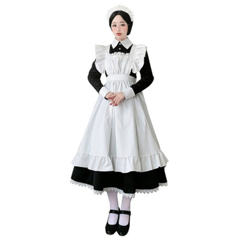 Women Maid Outfit Anime Long Dress French Court Maid Dress Lolita Dresses Cosplay Costume ► Photo 1/6