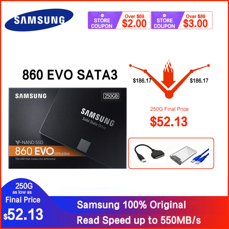 SAMSUNG SSD 860 EVO 500GB Internal Solid State Disk HDD Hard Drive SATA3 2.5 250 GB 1TB inch Laptop Desktop PC TLC disco d - Price history & Review | AliExpress