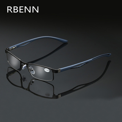 RBENN Metal Half Frame Reading Glasses Women Men High Quality Business Presbyopia Eyeglasses +1.5 1.75 2.25 2.75 3.25 3.75 5.0 ► Photo 1/6