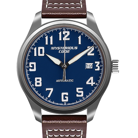 Titanium Watch Men NH35 Automatic Mechanical Wristwatch Retro Pilot Self Winding Sapphire Crystal Luminous Clock Relojes Hombre ► Photo 1/6