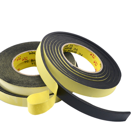 5M Foam Sponge Rubber Strip Tape 3mm Thickines Single Sided Adhesive Waterproof Weather Stripping Window Door Seal Strip ► Photo 1/5