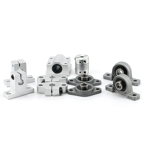 Rodamientos Axk 2pcs Zinc Alloy Diameter 8mm 10mm 12mm Bore Ball Bearing Pillow Block Mounted Support Kp08 Kp000 Kp001 KP003 ► Photo 1/6