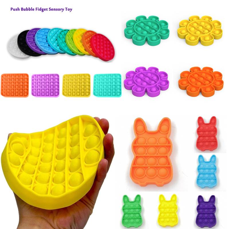 Pop Push It Bubble Sensory Fidget Toy Special Need Autism Stress Relief Numeric 