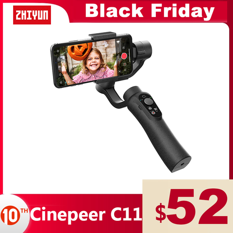 ZHIYUN Official CINEPEER C11 3-Axis Phone Gimbals Smartphone Handheld Stabilizer for iPhone/Samsung/Xiaomi Vlog vs Snoppa/DJI ► Photo 1/6