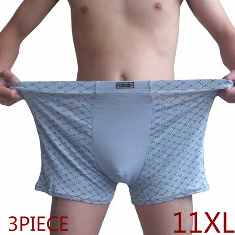 Plus Size Men's Boxer Panties Underpant Lot big size 11XL Loose Under Wear Large Short Cotton Plus 9XL 11XL Underwear Boxer Male ► Photo 1/5