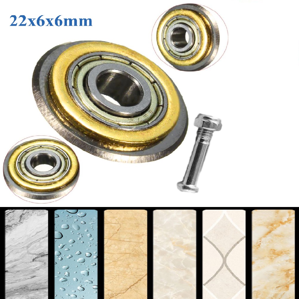 Manual Tile Brick Cutter Tungsten Carbide Bearing Ceramic Cutting Wheel Cutter Rotary Bearing Wheel Replacement Machine 22mm ► Photo 1/6