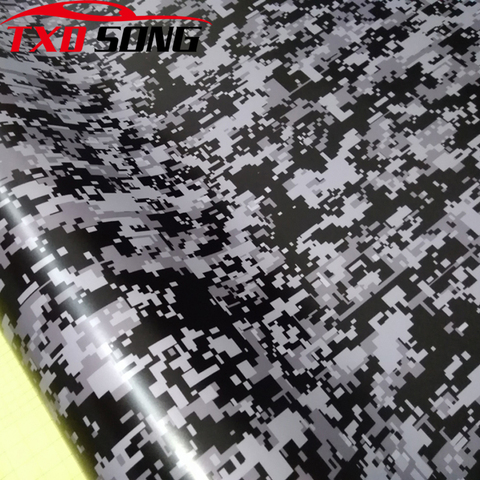 Price History Review On New Arrival Premium Black White Grey Camouflage Digital Vinyl Car Sticker Decal Camo Car Wrap Foil For Vehicle Motorbike Aliexpress Seller Txdsong Car Wrap Vinyl