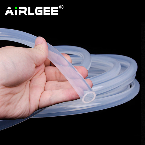 1 Meter Food Grade Clearly Transparent Silicone Rubber Hose 4 5 6 7 8 10 12 14 16 25mm Out Diameter Flexible Silicone Tube ► Photo 1/6