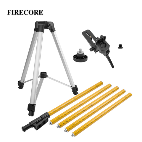 FIRECORE 3.7M Laser Telescoping Pole 5/8 and 1/4 Interface Adapter Extend Ceiling Laser Rod + Hollow Tripod ► Photo 1/6