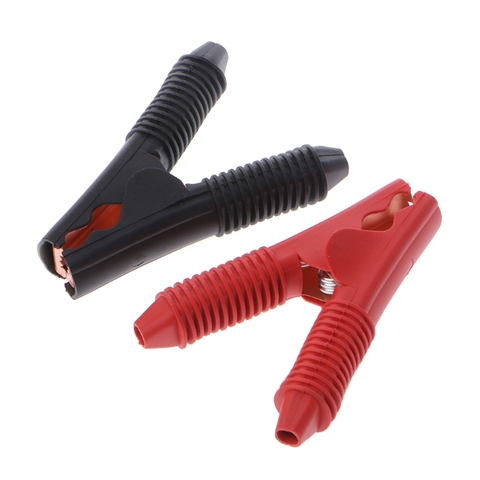2Pcs Vehicle Battery Charger Crocodile Alligator Booster Testing Clip Clamp ► Photo 1/6