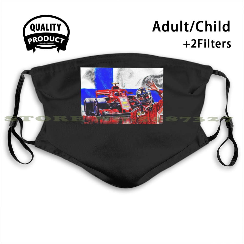 Buy Online Raikkonen 7 Diy Adult Kids Face Mask Kimi Raik Sebastian Vettel Scuderia Racing 7 Scuderia Monoposto Finland Iceman Alitools