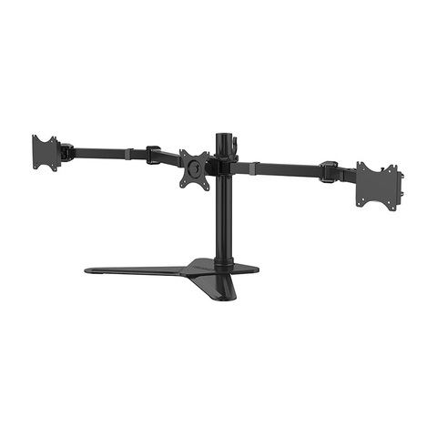 Desktop Freely Standing Triple LCD Monitor Stand TV Arm Adjustable Display TV Bracket for Three 10