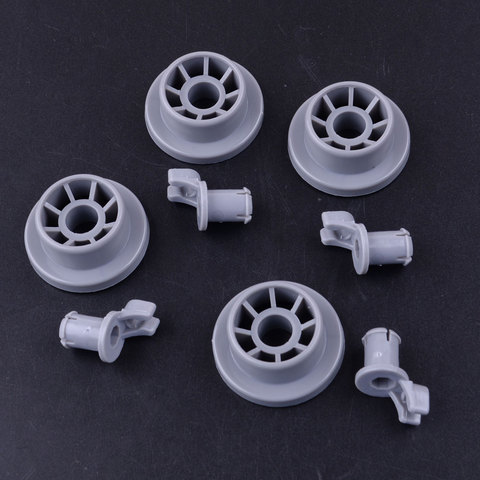 4Pcs Dishwasher Lower Rack Basket Dishrack Wheel Roller Axle Stud Kit Assembly 165314 Fit for Bosch Replacement ► Photo 1/4