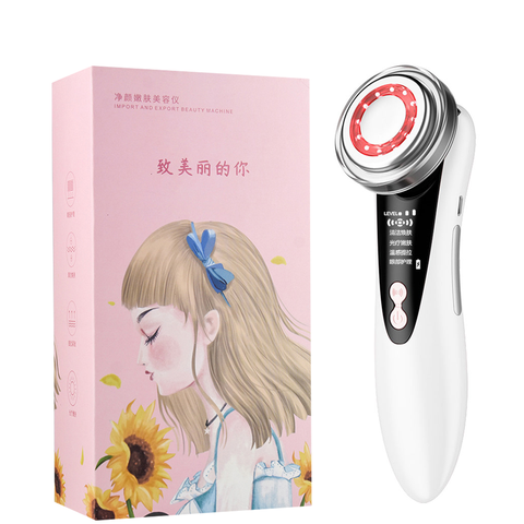 Facial Skin Care RF EMS Beauty Instrument LED Photon Light Therapy Tool Device Face Lifting Tighten ems massager Beauty Machine ► Photo 1/6