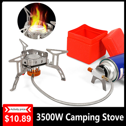 3500w Camping Gas Stove Burner Split Ultralight Cookware Burner for Outdoor Hiking Equipment Cookware Camping Split Gas Stove ► Photo 1/6