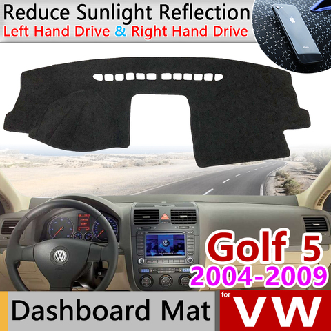 for Volkswagen VW Golf 5 MK5 2004~2009 1K Anti-Slip Mat Dashboard Cover Pad SunShade Dashmat Carpet Accessories 2005 2006 2008 ► Photo 1/6