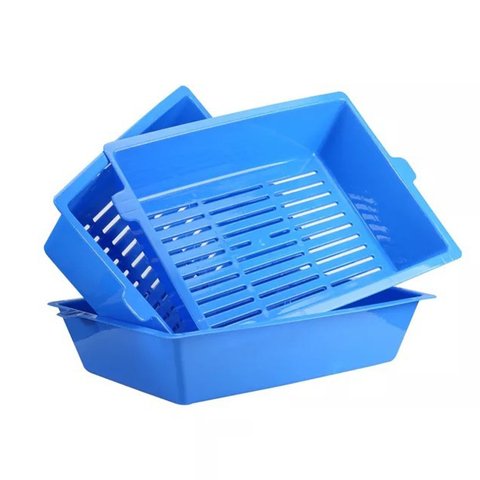 3PCS Cat Bedpans Semi Closed Anti-splash Cat Toilet Cat Litter Box Plastic Bedpan Case Pet Supplies 3 Interlocked Trays Easy Use ► Photo 1/6