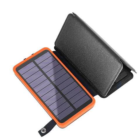 Solar Power Bank 10000mAh Foldable Solar Panel Powerbank with Flashlight For iPhone 11 Xiaomi iPad Tablet Waterproof Poverbank ► Photo 1/1