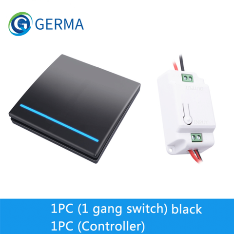 GERMA 1/2/3 gang 433Mhz smart push Wireless Switch Light RF Remote Control 110V 220V Receiver home Wall button Ceiling Lamp ► Photo 1/6