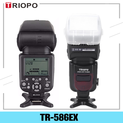 Triopo TR-586EX TTL Wireless Flash Speedlite Photo For Nikon Canon EOS 450D 60D 80D Camera  Speed Light as YONGNUO YN-568EX II ► Photo 1/6