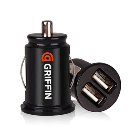 Mini Car Truck Dual 2 Port USB Charger Adapter For Phone Black 12V Power 2.4/3.2A USB car charger for xiaomi mobile phone ► Photo 1/6