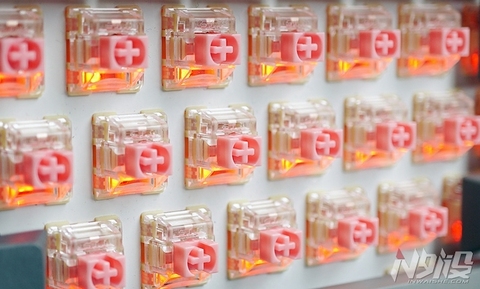 10pcs/pack TTC gold pink keyswitch for customized mechanical keyboard compatible with MX series switch dustproof 3 pins ► Photo 1/5