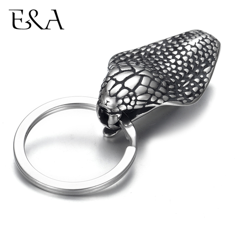 Stainless Steel Animal Vintage Key Chain for Jewelry Making Accessories Men Lobster Clasps Findings Egale Lion Skull Snake Wolf ► Photo 1/6