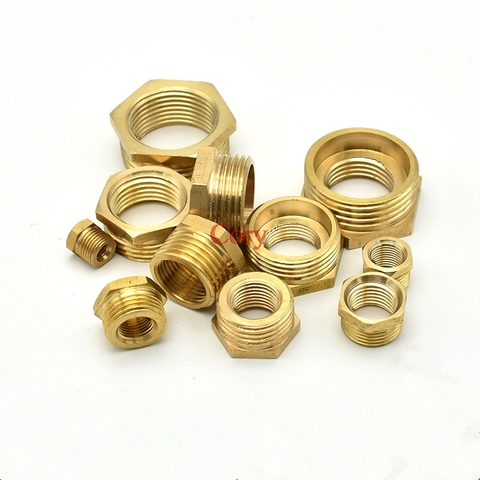 1PC Brass Bushing Hose Fitting Hex Pipe Reducer union M/F 1/8