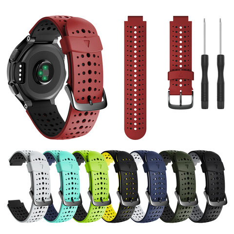 Sport Silicone Wrist Strap For Garmin Forerunner 235 220 230 620 630 735XT Watch Band Watchband Bracelet Accessories ► Photo 1/6