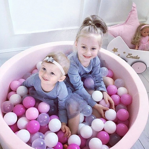 100Pcs/Lot Plastic Balls Balls For Dry Pool Funny Kid Swim Pit Toy Dry Pool Wave Game Eco-Friendly Colorful Soft Ocean Sphere ► Photo 1/6