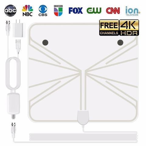 Newest Indoor HDTV Antenna Receiving ATSC Mini HD Digital TV Antenna 960 Mile 4K 1080P Digital Satellite Receiver VHF UHF DVB-T2 ► Photo 1/6