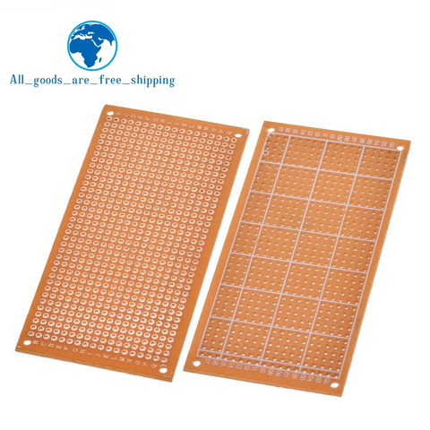 10pcs Single Side Wholesale universal 5x10cm Solderless PCB Test Breadboard Copper Prototype Paper Tinned Plate Joint holes DIY ► Photo 1/6