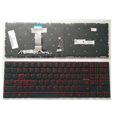 English Backlit Keyboard for Lenovo Legion Y520 Y520-15IKB Y720 Y720-15IKB R720 R720-15IKB 15 15IKB 9Z.NDKBN.D01 laptop US ► Photo 1/2