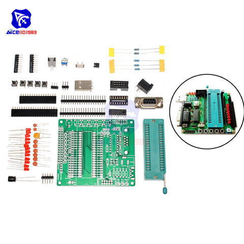 diymore C51 AVR MCU Development Board DIY Kit Learning Board Components Self-recovery Fuse 51 Series Microcontroller ATmega16 ► Photo 1/6