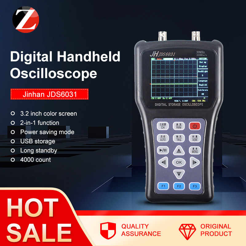 JDS2022A Handheld Digital Oscilloscope 2CH 20MHz 200MSa/s Scope Meter Multimeter 