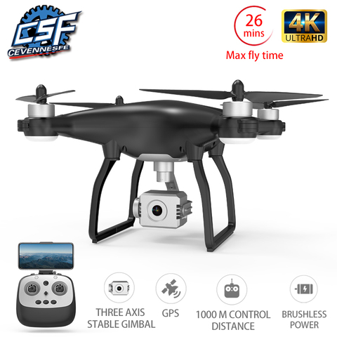2022 NEW X35 Drone WiFi GPS 4K HD Camera Profissional Brushless Motor Drones Gimbal Stabilizer 26 Minute Flight RC Quadcopter ► Photo 1/6