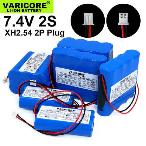 7.4V/8.4V 18650 lithium battery 2600mAh 3000mAh 5200mAh 6000mAh 9000mAh 12000mAh with PCB Protect XH2.54 2P Plug ► Photo 1/6